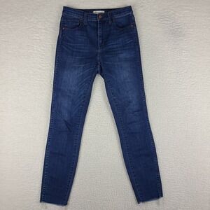 Madewell Jeans Womens 26 Skinny Skinny 10" High Riser Dark‎ Wash Blue